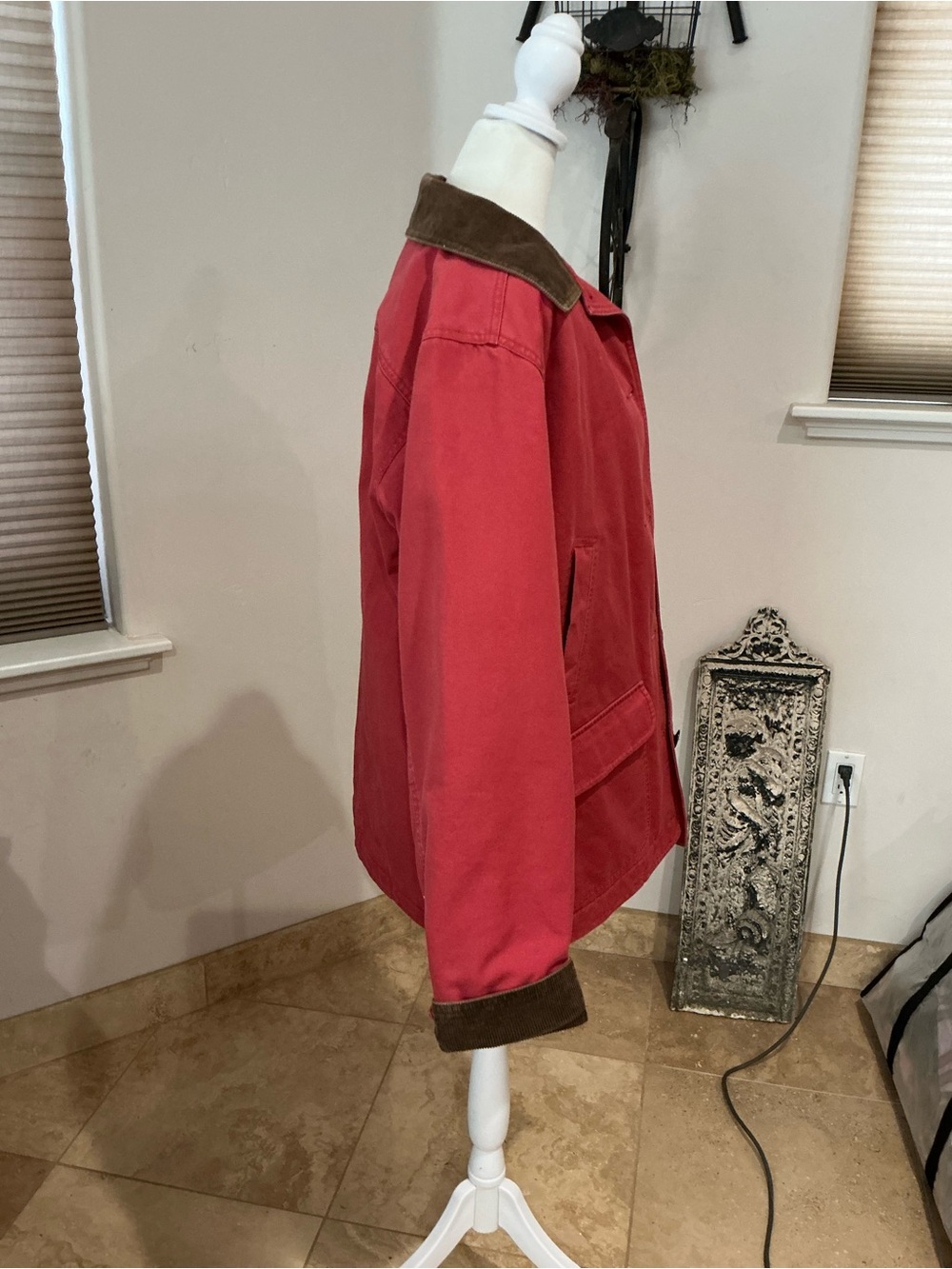 Vintage L.L. Bean Canvas/Fully Insulated Barn Coat Size M - Picture 3 of 10